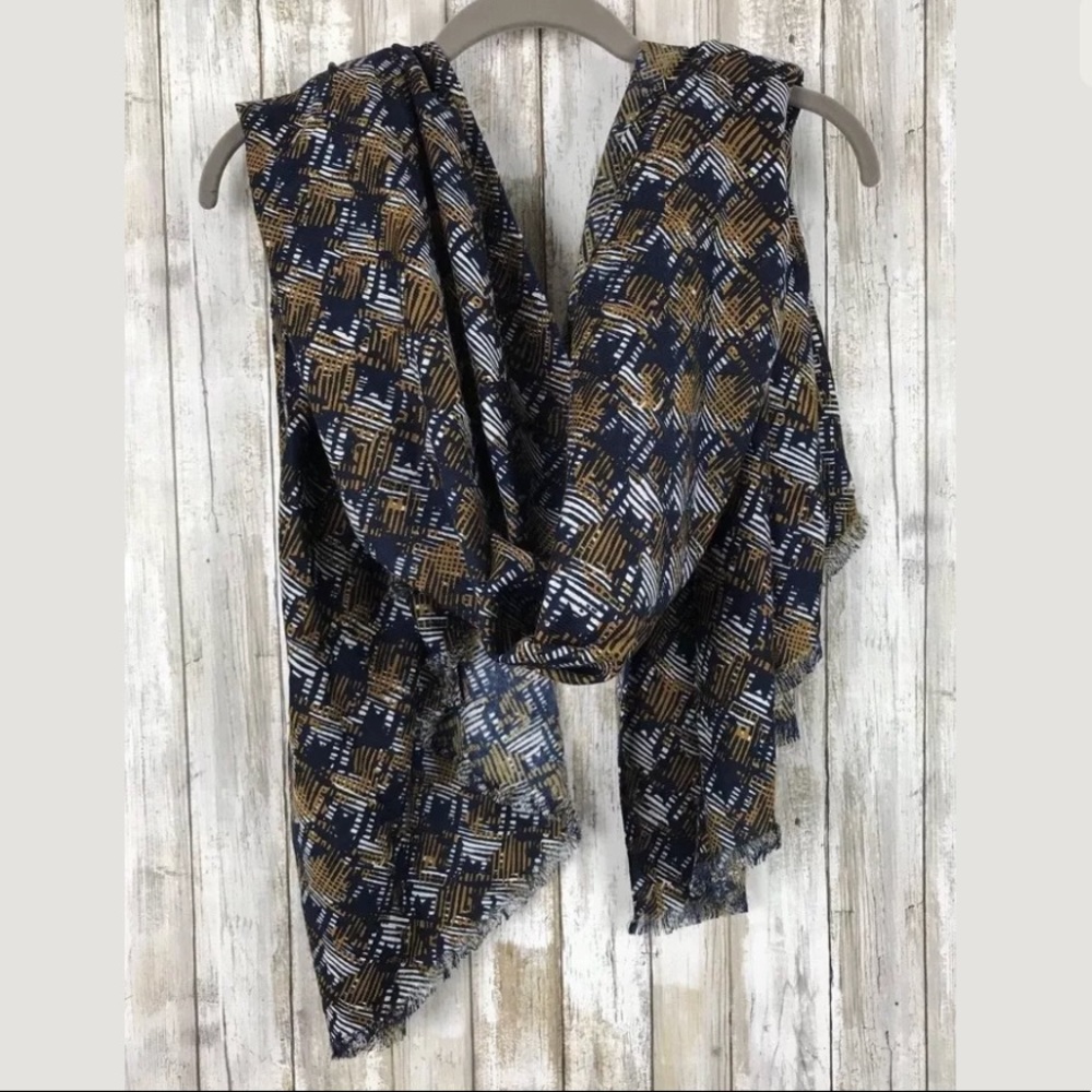 Koan Multi Color Scarf Large Wrap 41X71 NWOT